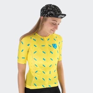 Tenspeed Hero (TSH) Yellow Sprinkles Cycling Jersey Women's Small